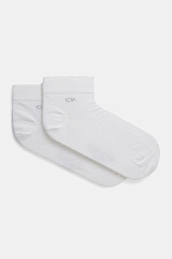 Ponožky Calvin Klein (2-pack) pánské, bílá barva, 701218706