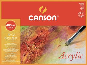 Canson Pad Acrylique Cold Pressed Skicář 32 x 24 cm 400 g Natural White