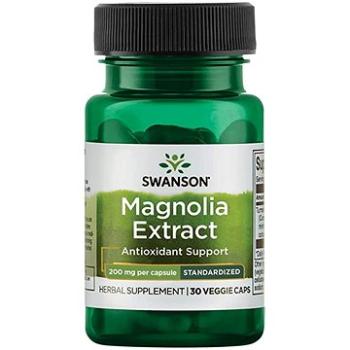 Swanson Magnolia Extract (extrakt z magnólie), 200 mg, 30 rostlinných kapslí (87614142258)