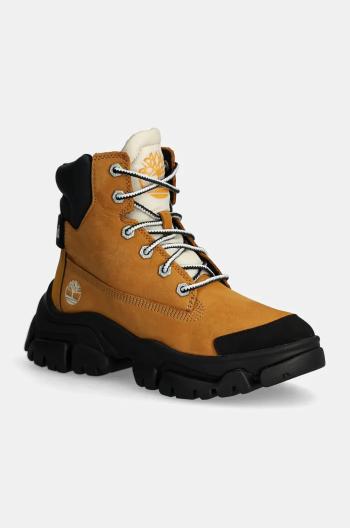 Nubukové boty Timberland Adley Way hnědá barva, na platformě, TB0A5XAV2311