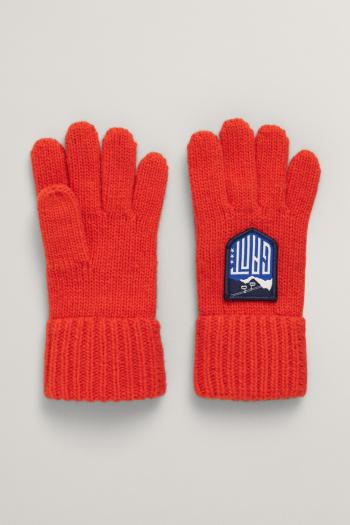 RUKAVICE GANT ALPINE BADGE KNIT GLOVES TOMATO RED