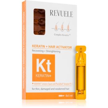 Revuele Keratin+ ampule pro slabé, namáhané vlasy 8x5 ml