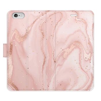 Flipové pouzdro iSaprio - RoseGold Marble - iPhone 6/6S