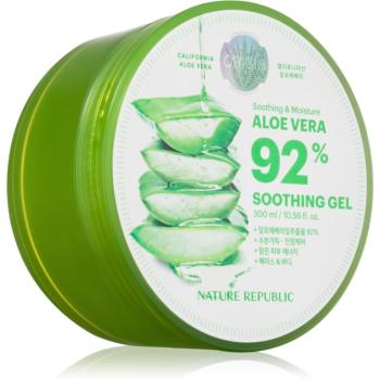 NATURE REPUBLIC Soothing & Moisture Aloe Vera 92% Soothing Gel zklidňující hydratační gel pro citlivou pokožku 300 ml