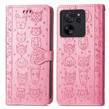 ART Peňaženkový kryt Xiaomi 13T / 13T Pro ANIMALS ružový