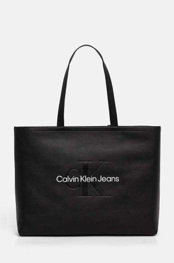 Kabelka Calvin Klein Jeans černá barva, K60K612222