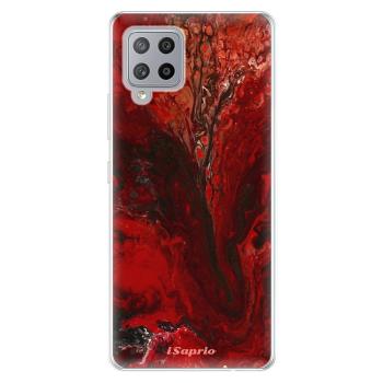 Odolné silikonové pouzdro iSaprio - RedMarble 17 - Samsung Galaxy A42