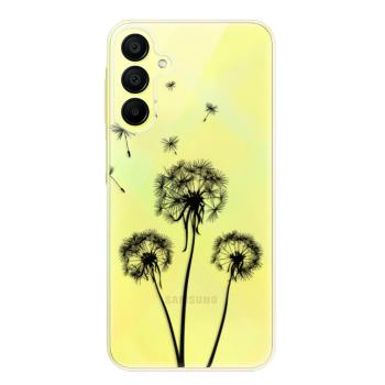 Odolné silikonové pouzdro iSaprio - Three Dandelions - black - Samsung Galaxy A15 / A15 5G