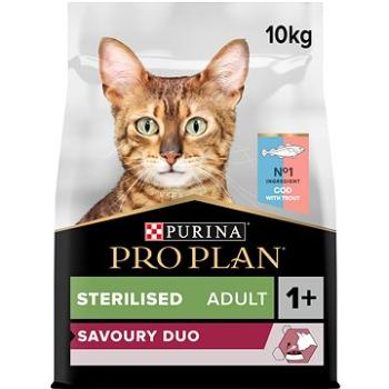 Pro Plan cat Sterilised savoury duo s treskou a pstruhem 10 kg (7613036732697)