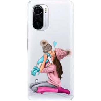 iSaprio Kissing Mom - Brunette and Boy pro Xiaomi Poco F3 (kmbruboy-TPU3-PocoF3)