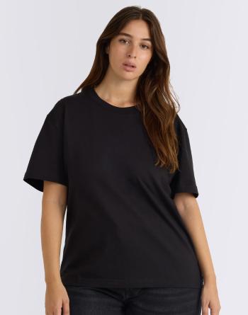 Tričko Organic Basics True Heavy Boxy Tee Black