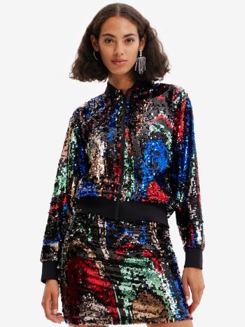 Desigual Sequin Bunda Černá