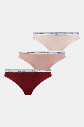 Kalhotky Calvin Klein Underwear 3-pack růžová barva, 000QD5207E