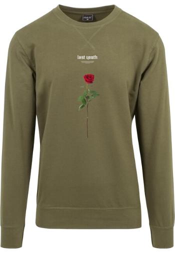 Mr. Tee Lost Youth Rose Crewneck olive - M