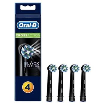 Oral-B CrossAction Kartáčková Hlava S Technologií CleanMaximiser, Černá Řada, Balení 4 ks (4210201355854)