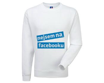 Pánská mikina bez kapuce Nejsem na Facebooku