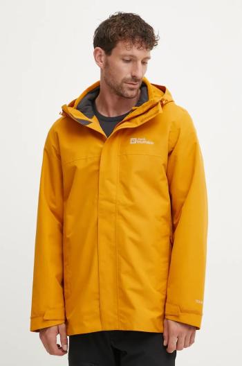 Outdoorová bunda Jack Wolfskin Altenberg 3IN1 oranžová barva, A61864