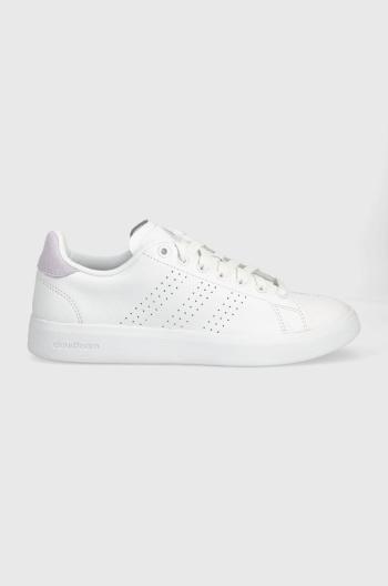 Kožené sneakers boty adidas ADVANTAGE PREMIUM bílá barva