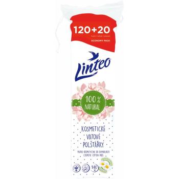 Linteo Natural Cotton Pads vatové tampónky 140 ks