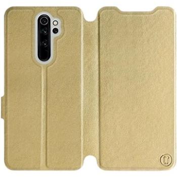 Flipové pouzdro na mobil Xiaomi Redmi Note 8 Pro v provedení  Gold&Gray s šedým vnitřkem (5903226983872)