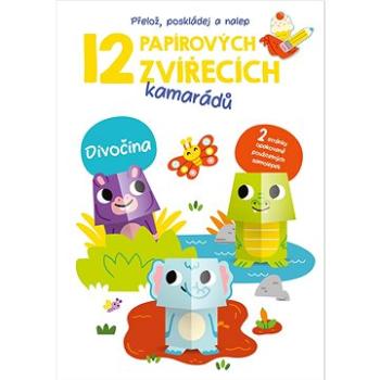 12 papírových zvířecích kamarádů Divočina (9789464228434)