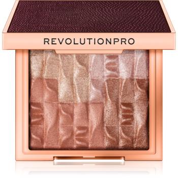 Revolution PRO Goddess Glow rozjasňující a bronzující paletka odstín Brick Afterglow 8 g