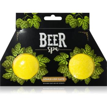 Bohemia Gifts & Cosmetics Beer Spa šumivé koule do koupele 2x100 g