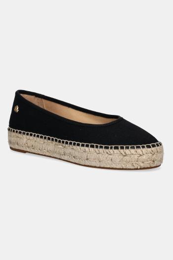 Espadrilky Lauren Ralph Lauren Luize Ballet čierna farba, 802959187001