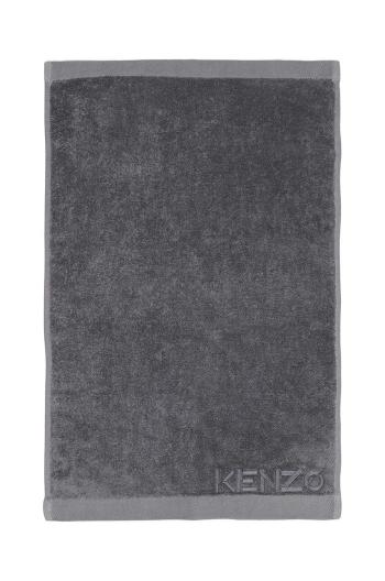 Malý bavlněný ručník Kenzo Iconic Gris 55x100 cm