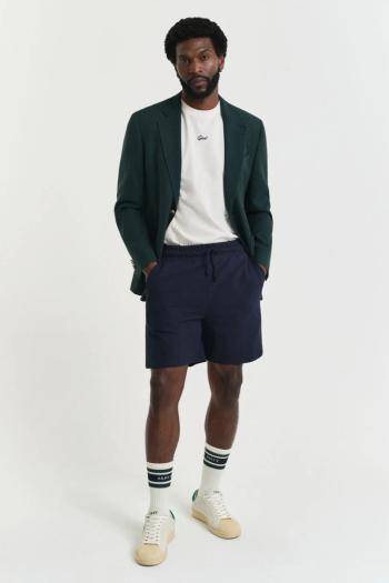 TEPLÁKOVÉ ŠORTKY GANT TEXTURE SHORTS EVENING BLUE