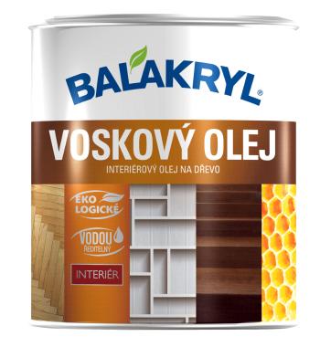 Voskový olej BALAKRYL - interiérový olej na drevo (podlaha, nábytok, steny) 0,75 l natural