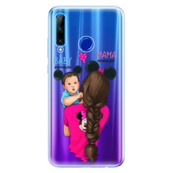 Odolné silikonové pouzdro iSaprio - Mama Mouse Brunette and Boy - Huawei Honor 20 Lite