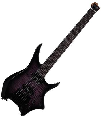 HILS Guitars HN7 NEXT Transparent Purple Burst Headless kytara