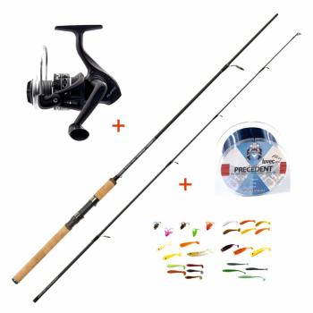 Mistrall prút lamberta xr spin 2,7 m 10-30 g + naviak + vlasec + gumové nástrahy