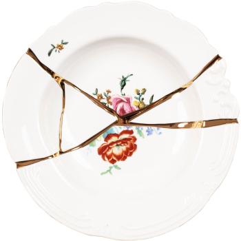 Hluboký talíř KINTSUGI 2 Seletti 22 cm bílý