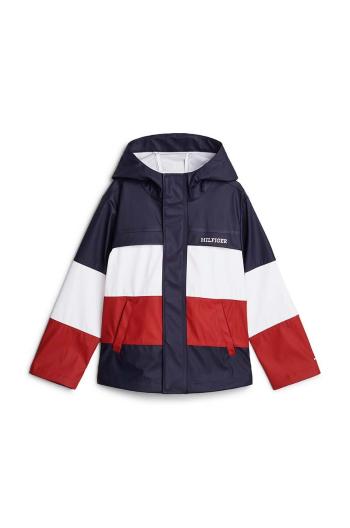 Dětská bunda Tommy Hilfiger tmavomodrá barva, KS0KS00566