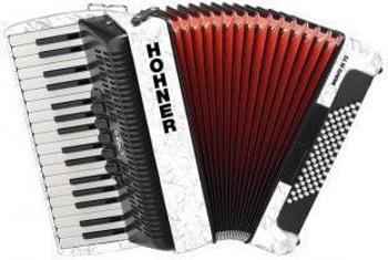 Hohner Bravo III 72 Klávesový akordeon White