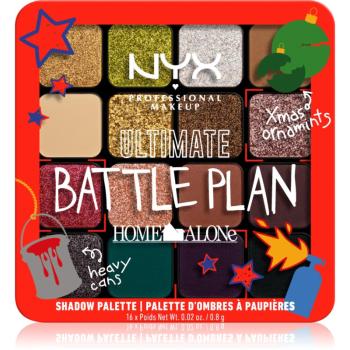 NYX Professional Makeup Home Alone Ultimate Battle Plan paletka očních stínů odstín Ultimate Battle Plan 16x0.8 g