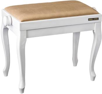 Bespeco SG 107 Dřevěná stolička ke klavíru White