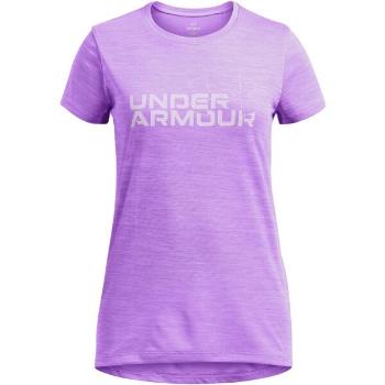 Under Armour TECH TWIST LOGO Dívčí triko, fialová, velikost