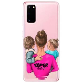 iSaprio Super Mama - Boy and Girl pro Samsung Galaxy S20 (smboygirl-TPU2_S20)