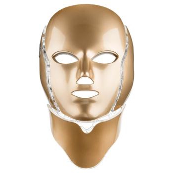 Palsar 7 Ošetřující LED maska na obličej a krk zlatá (LED Mask + Neck 7 Colors Gold)