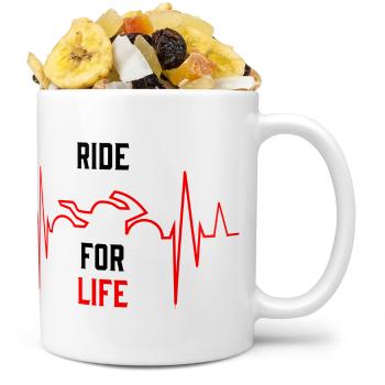 Hrnek Ride for life (Náplň hrníčku: Tropická směs)