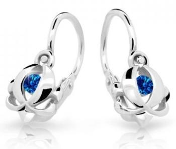 Cutie Jewellery Dětské náušnice z bílého zlata C2218-10-X-2 modrá