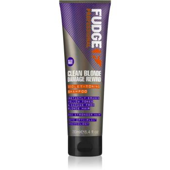 Fudge Clean Blonde Damage Rewind fialový tónovací šampon pro blond a melírované vlasy 250 ml