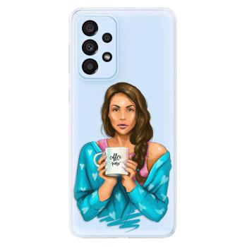 Odolné silikonové pouzdro iSaprio - Coffe Now - Brunette - Samsung Galaxy A33 5G