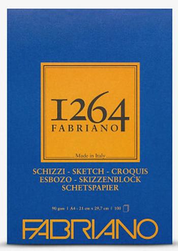 Skicák Fabriano Schizzi 1264 lepený 90g A4