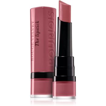 Bourjois Rouge Velvet The Lipstick matná rtěnka odstín 13 Nohalicious 2,4 g