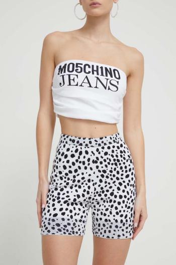 Kraťasy Moschino Jeans dámské, vzorované, high waist