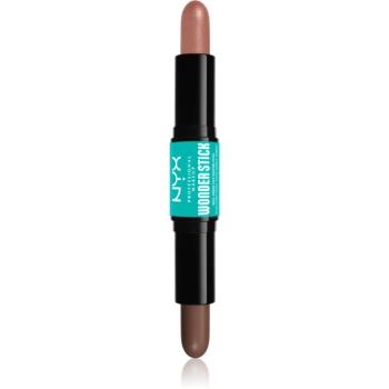 NYX Professional Makeup Wonder Stick Dual Face Lift oboustranná konturovací tyčinka odstín 03 Light Medium 2x4 g